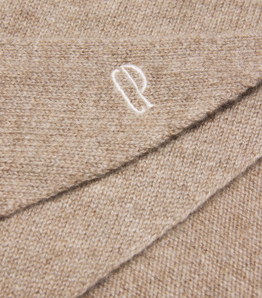 Cashmere Scarf HEATHER BEIGE Image 4