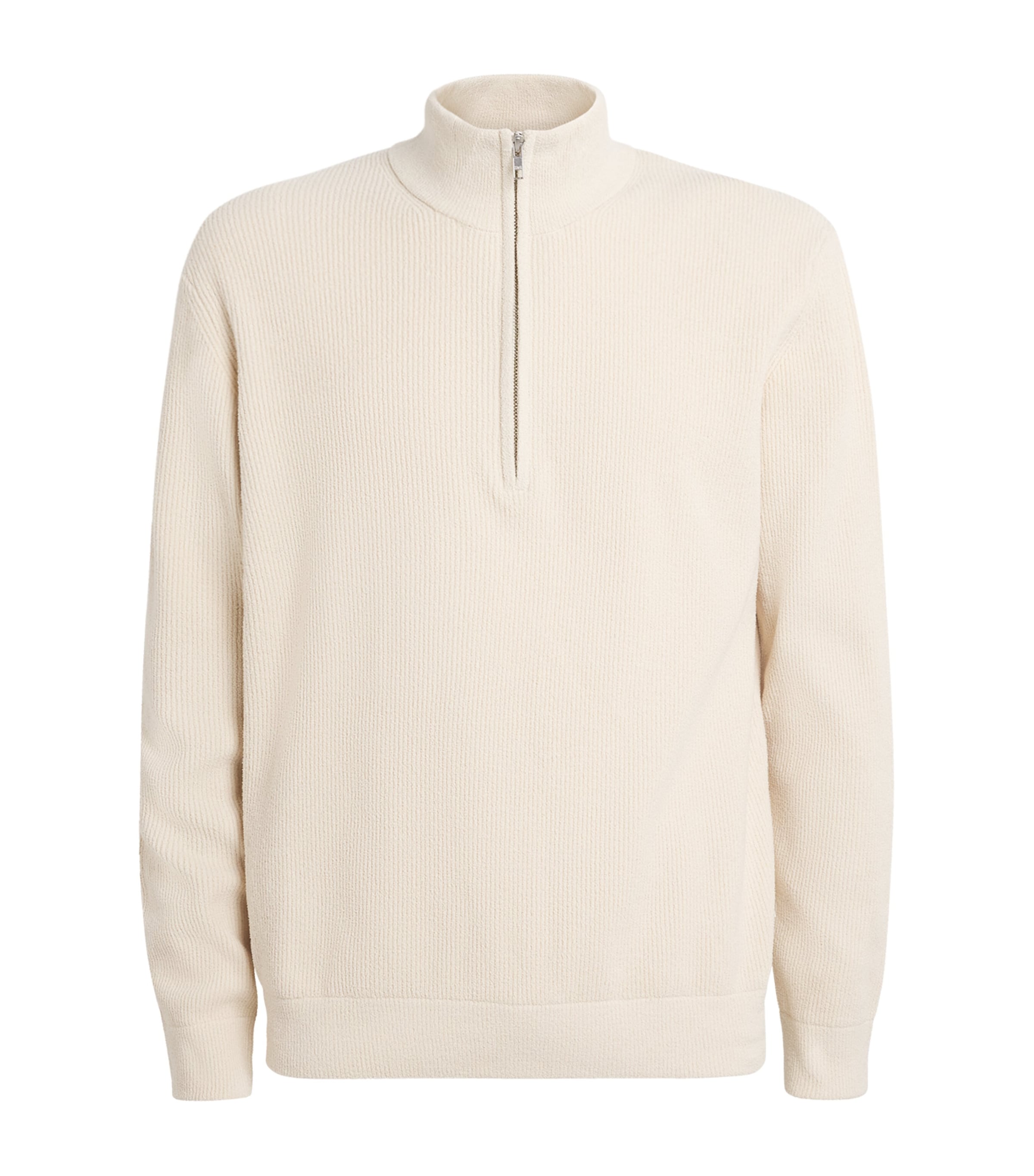 NN07 Mens Danny Quarter-Zip Sweater Ivory Image 1