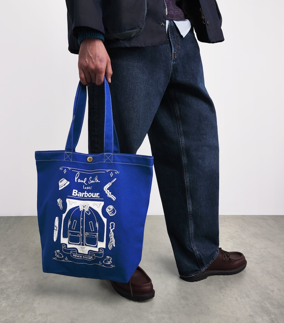 x Paul Smith Cotton Best in Show Tote Bag BLUE Image 5