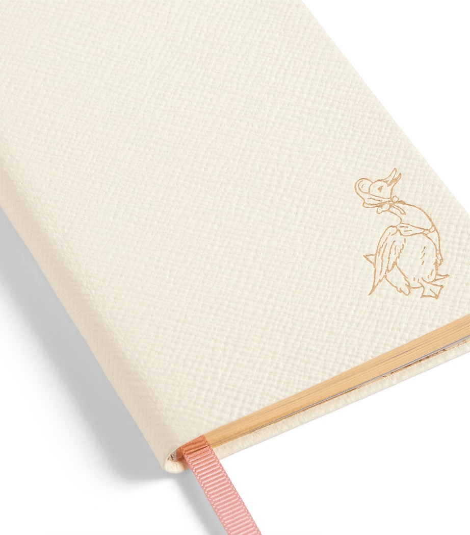 Smythson x Peter Rabbit Panama Leather Notebook Chalk Image 4