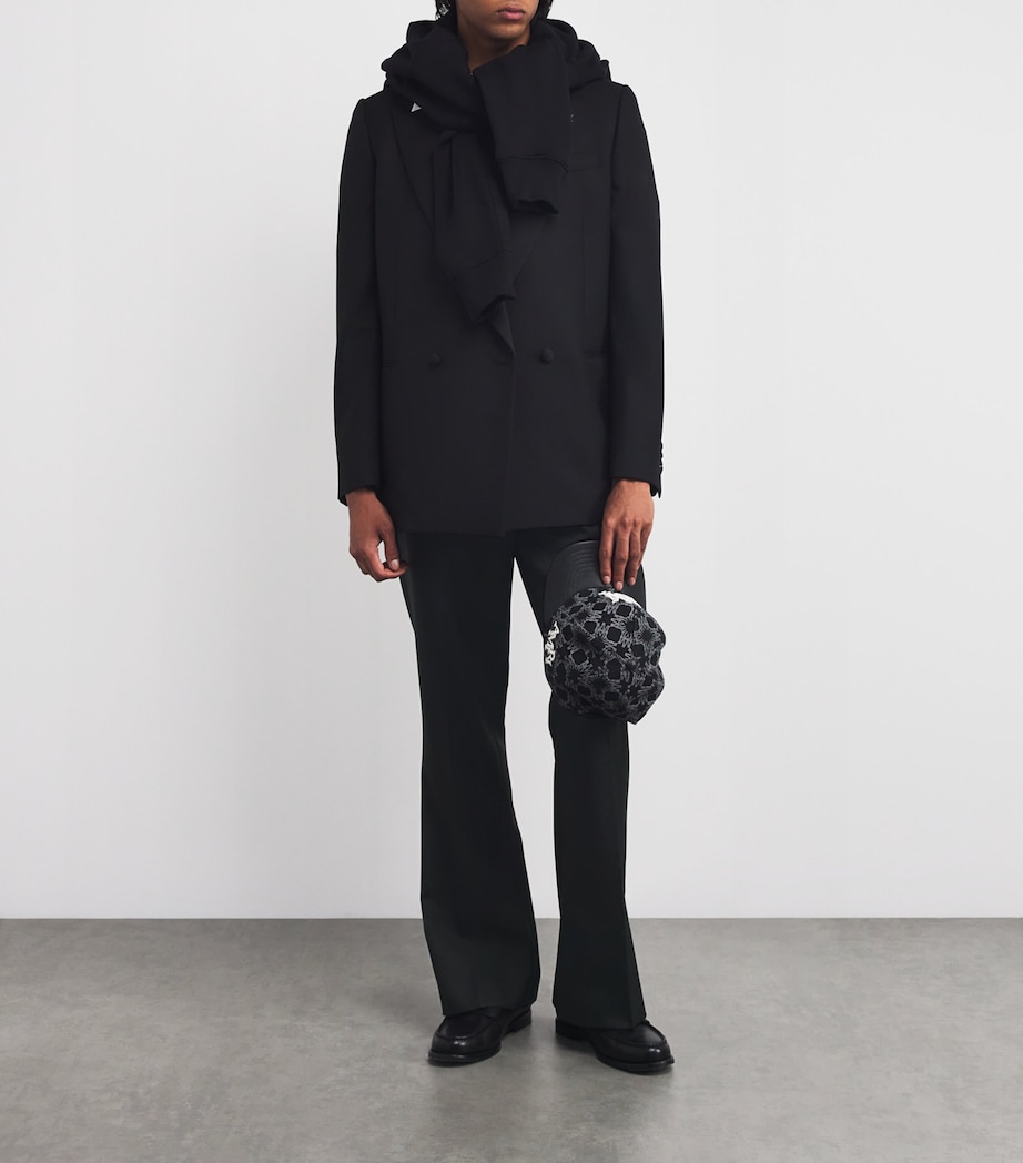 Flared Tailored Trousers BLACK Image 2