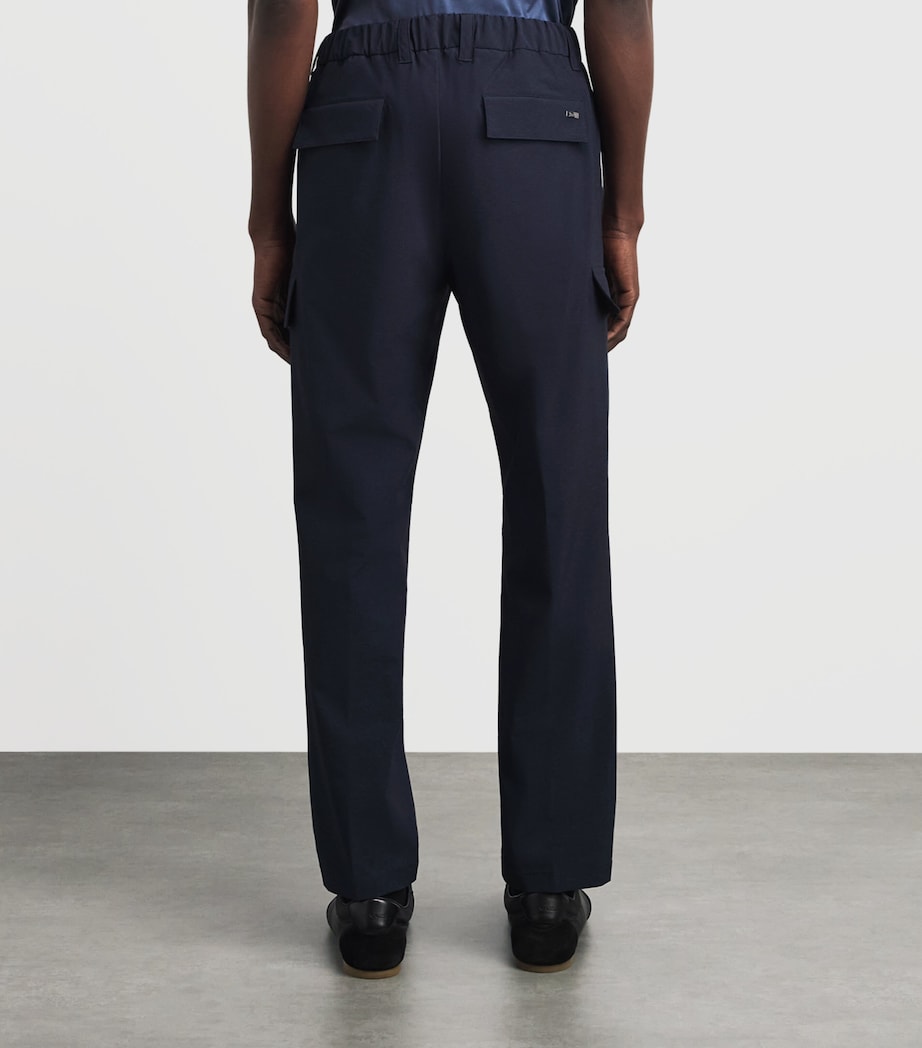 Herno Mens Technical Cargo Trousers Blue Image 5