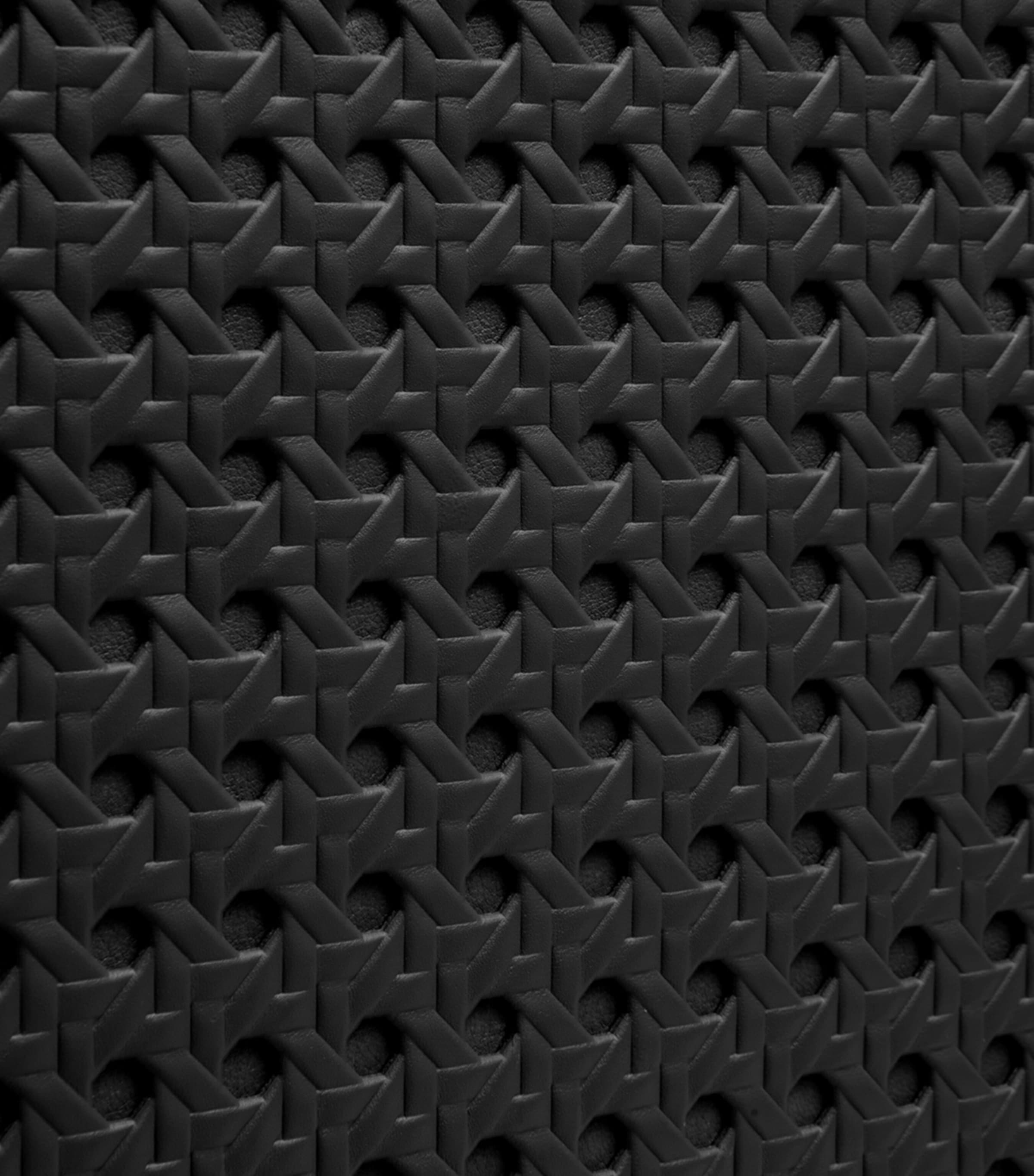 Leather Carry-On Suitcase (55cm) BLACK Image 7