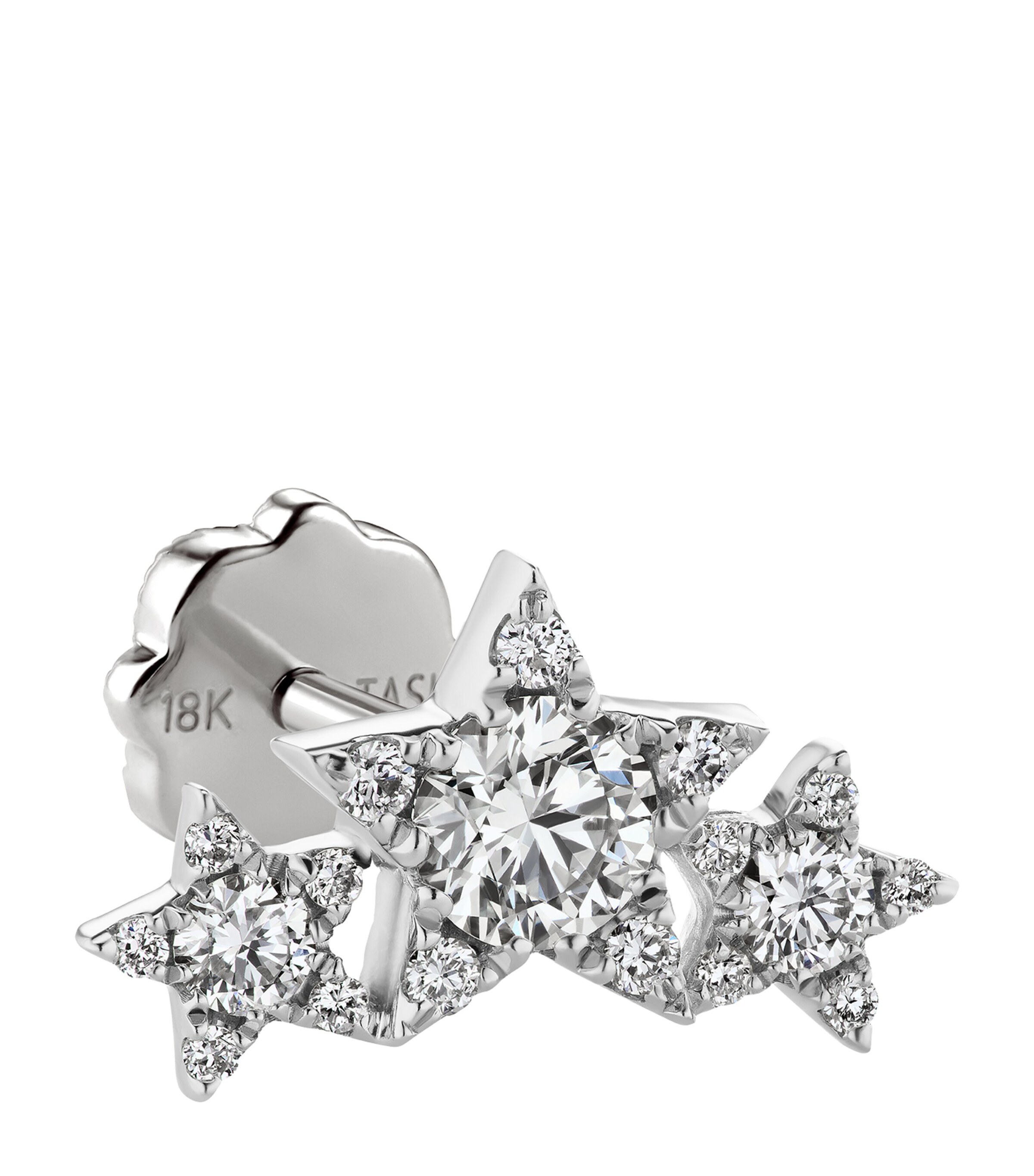 Maria Tash Diamond Celestial Single Garland Earring White Gold Image 1