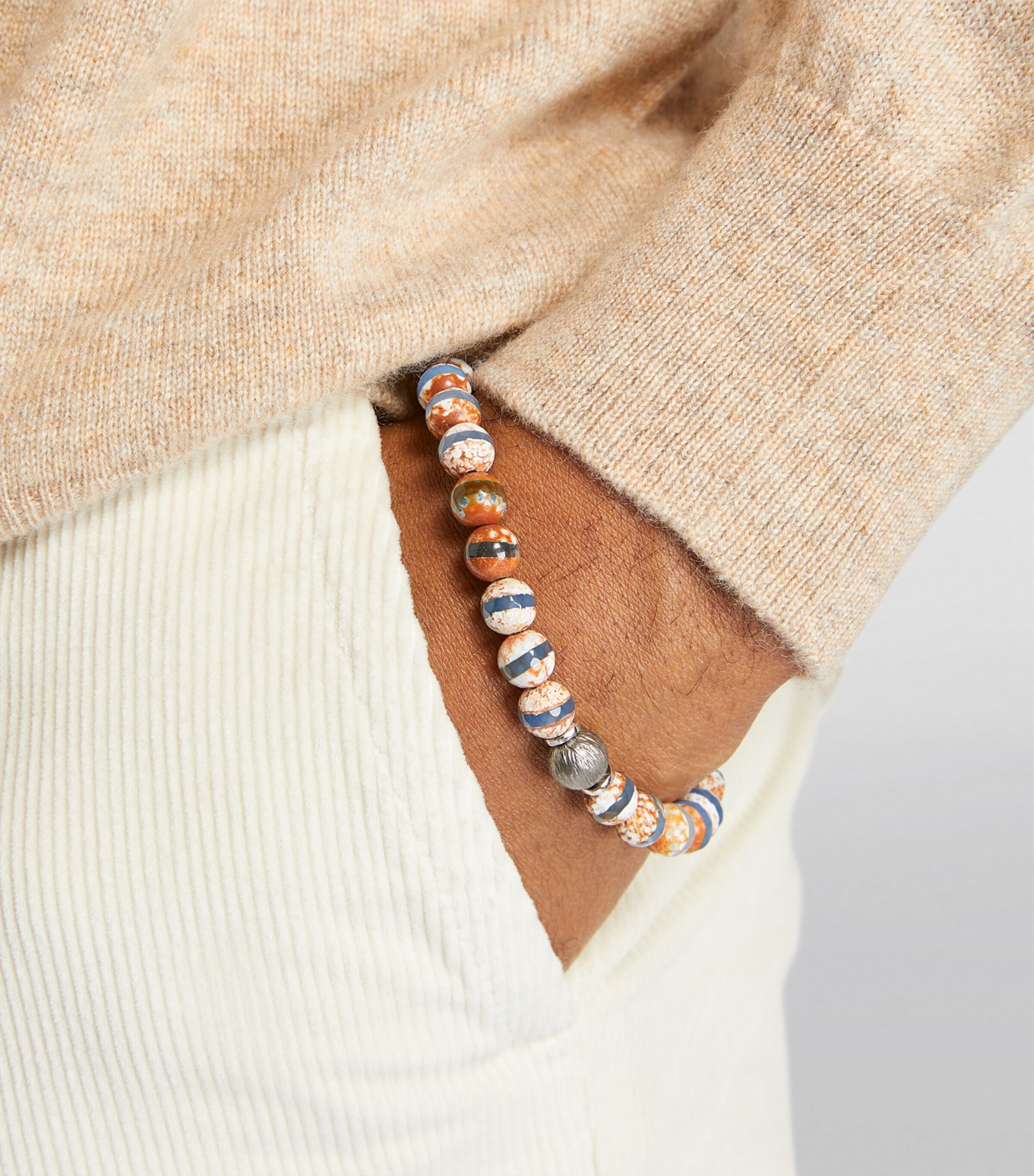 Ruthenium-Plated Lhasa Graffiato Bracelet MULTI Image 5