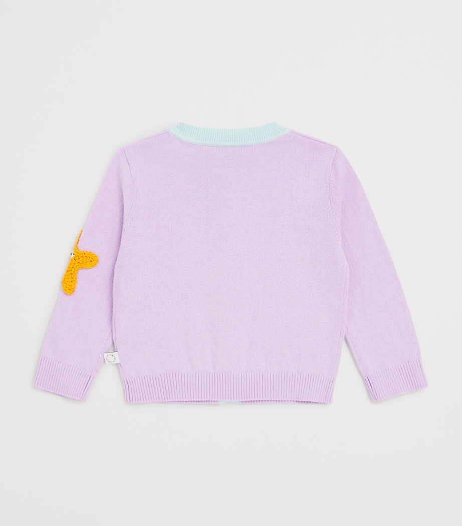 Stella McCartney Kids Cotton Embroidered Star Cardigan (6-36 Months) Image 2