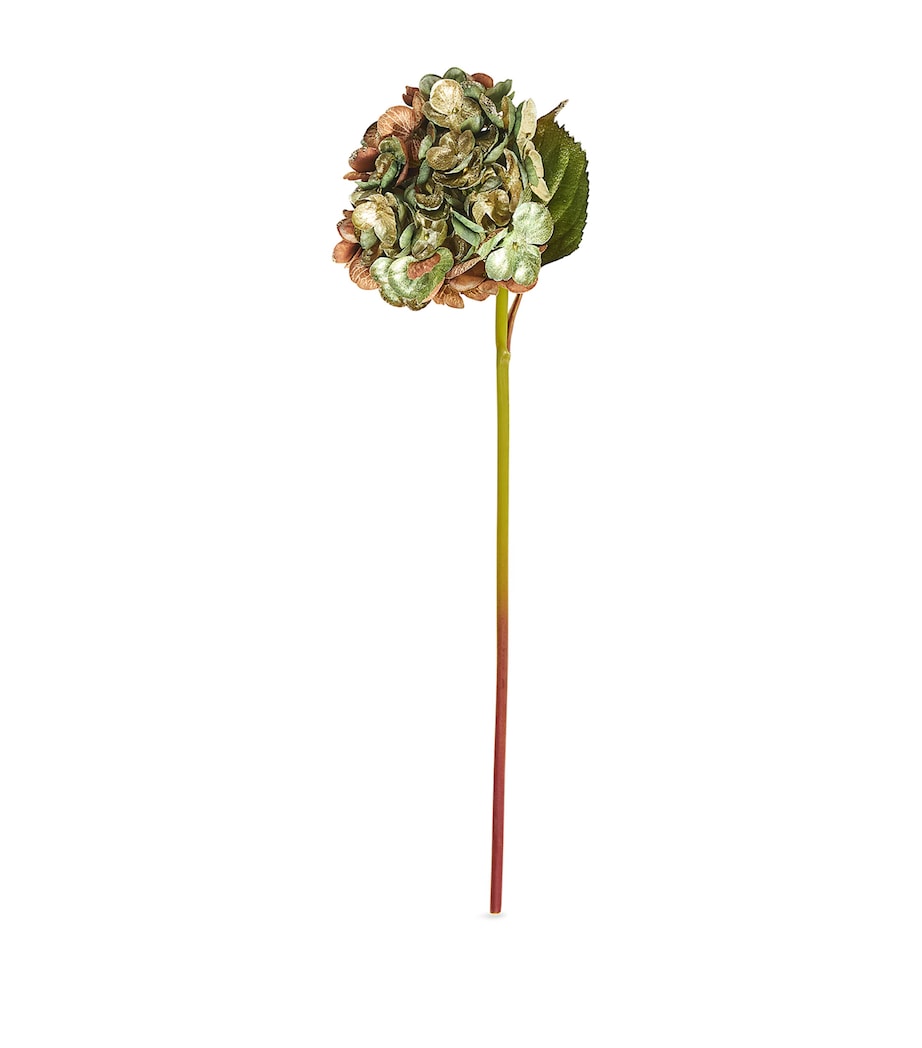 Metal Hydrangea Stem Decoration (49cm) GRN/GLD/COP Image 1
