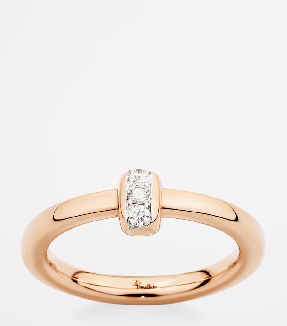 Rose Gold and Diamond Pomellato Together Ring DB000 Image 4