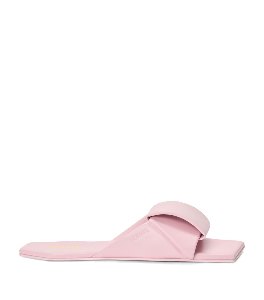 LOEWE Leather Origami Slides Crystal Pink Image 1
