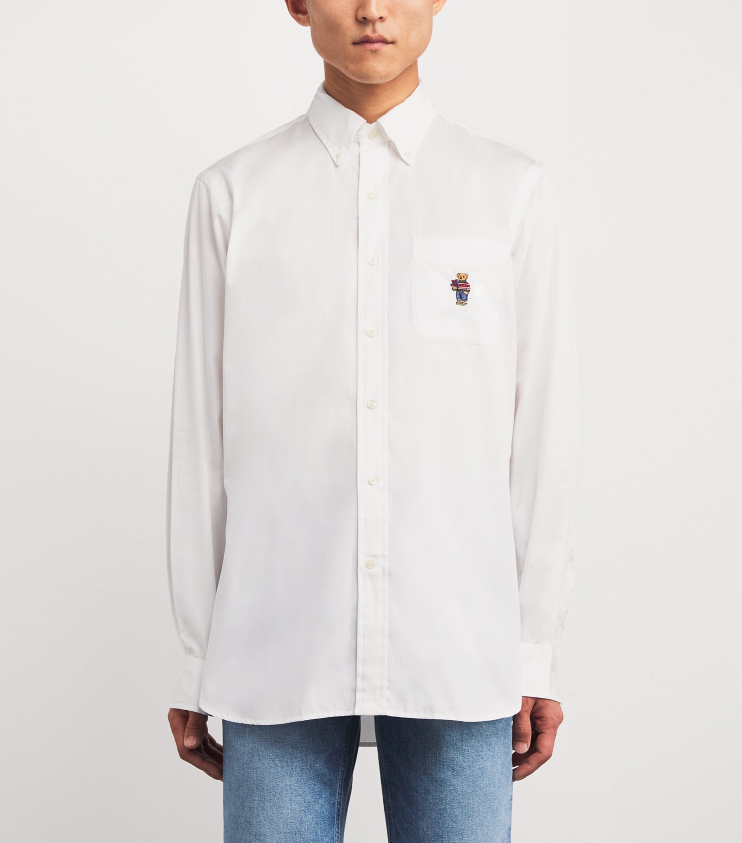 Cotton Poplin Polo Bear Shirt MULTI Image 3