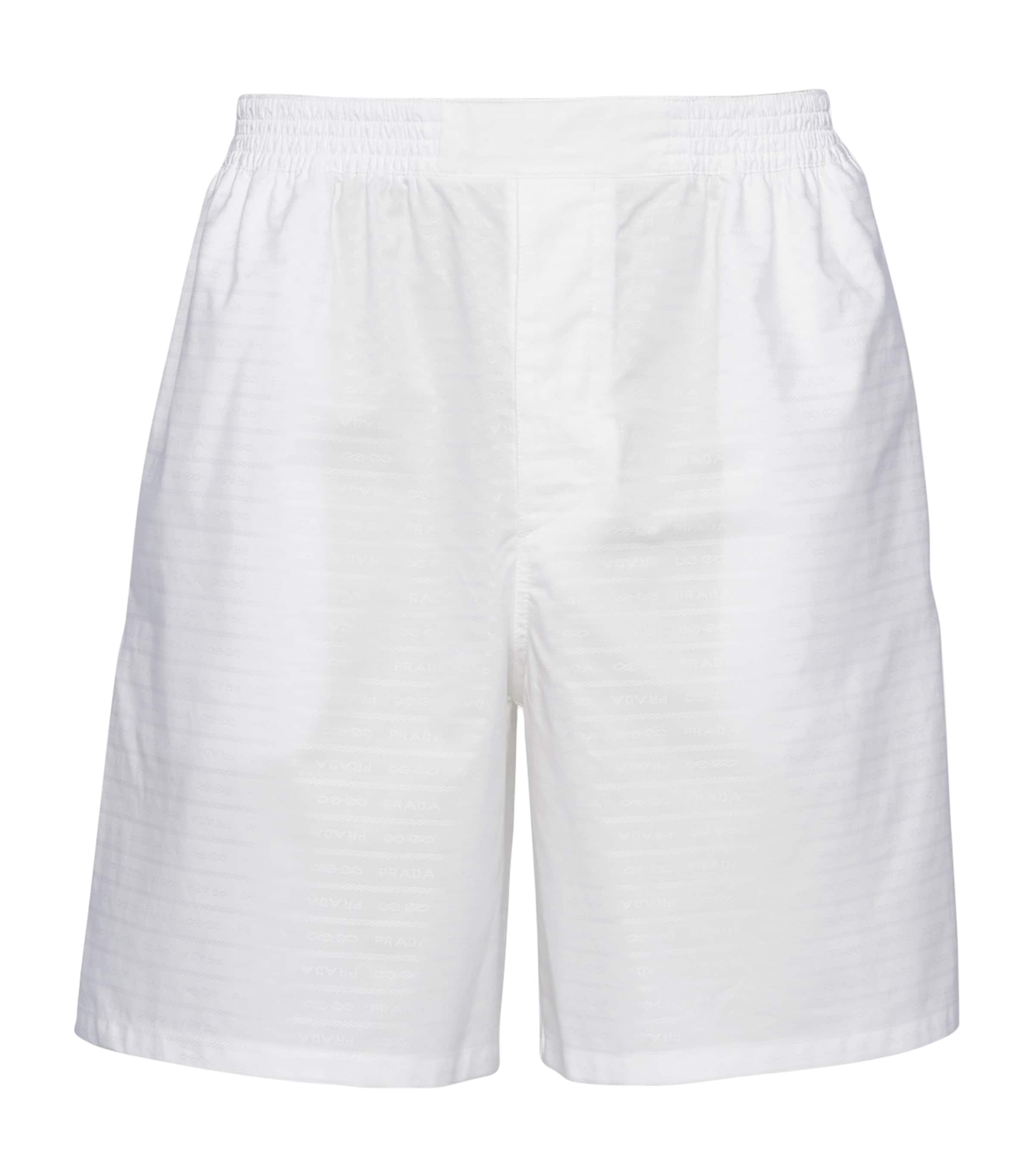 Prada Mens Cotton Poplin Shorts Image 1