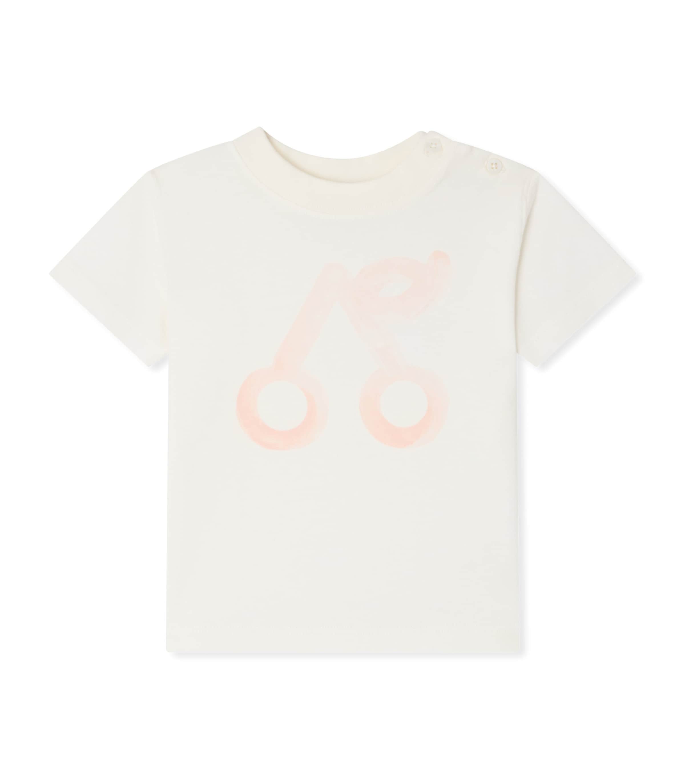 Bonpoint Logo Print T-Shirt (6-18 Months) Upb Blanc Lait Image 1