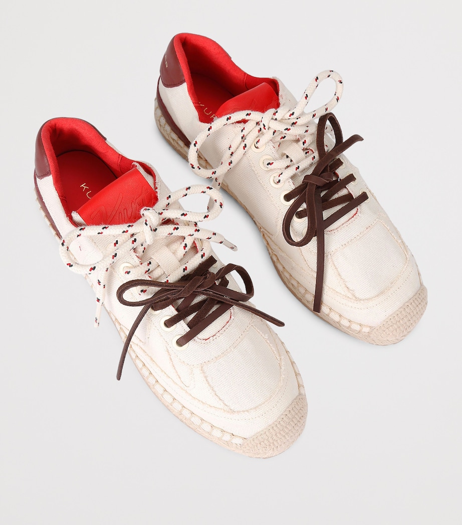 Kurt Geiger London Canvas Espadrille Sneakers White/red Image 4