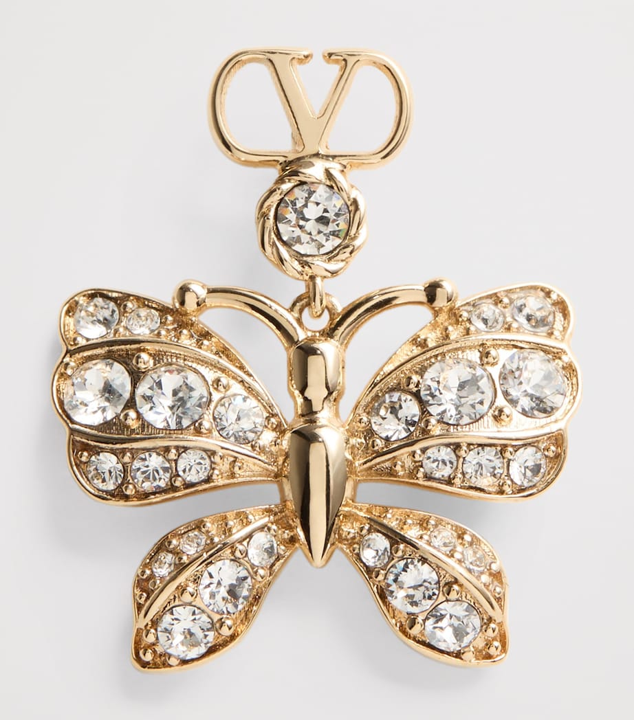 Valentino Garavani Swarovski Crystal Flutterby Earrings Image 4