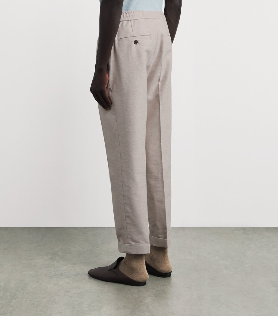 Cotton-Cashmere Chinos 629 BEIGE Image 4
