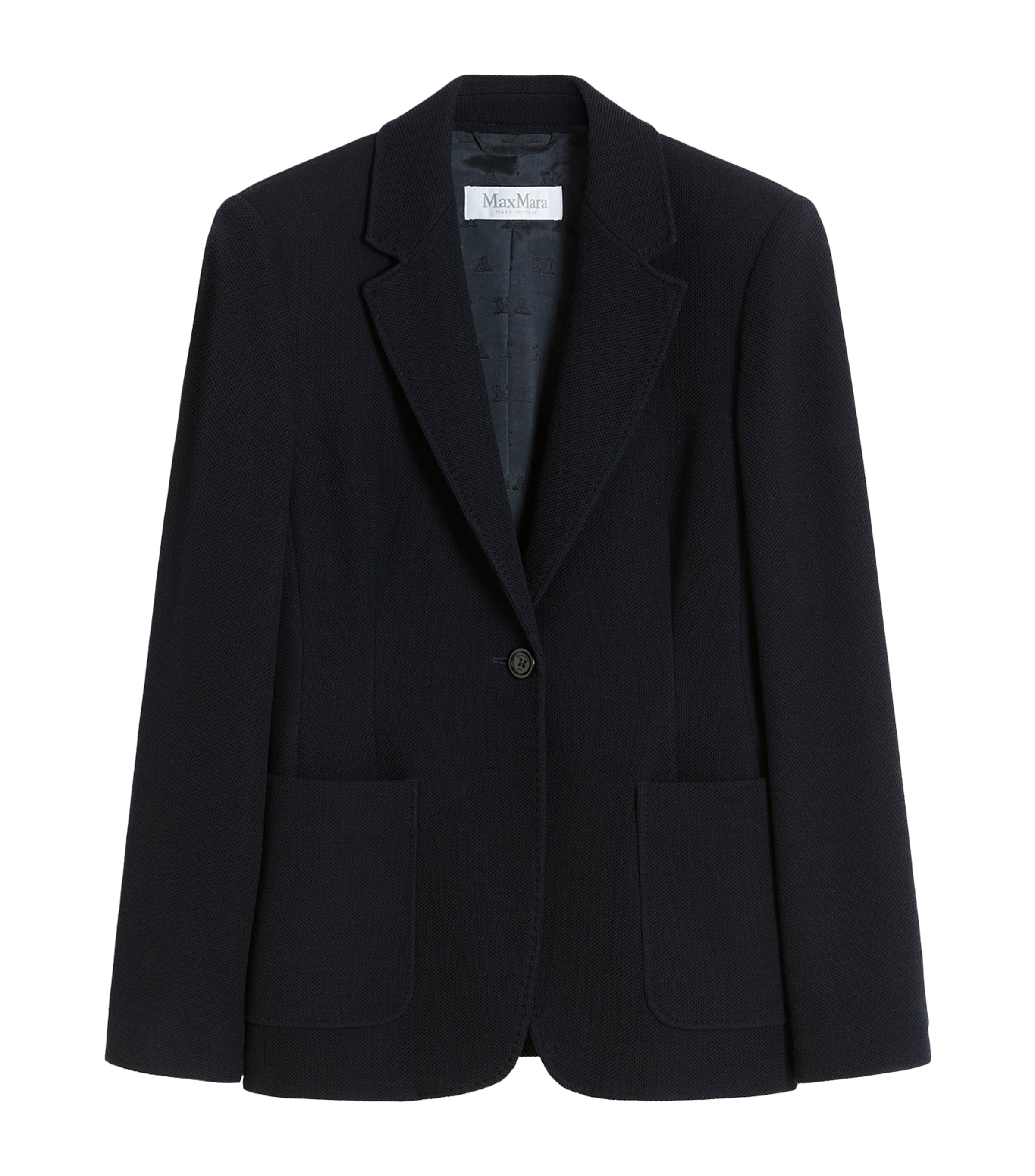Virgin Wool Single-Breasted Blazer ULTRAMARINE Image 1
