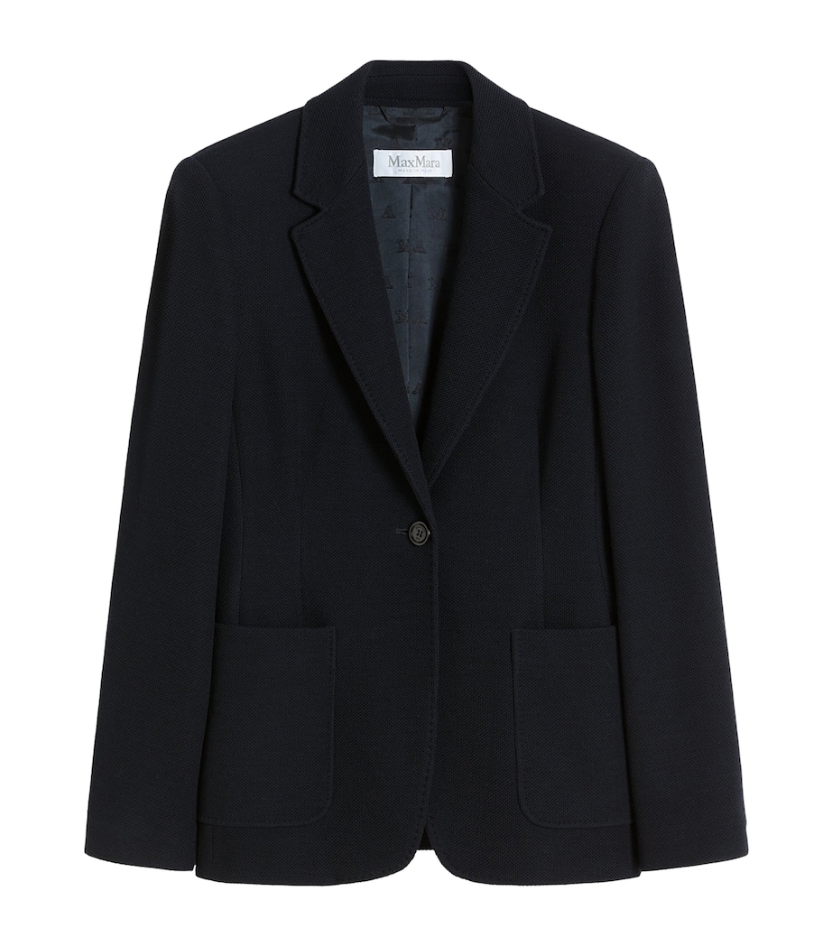 Virgin Wool Single-Breasted Blazer ULTRAMARINE Image 1
