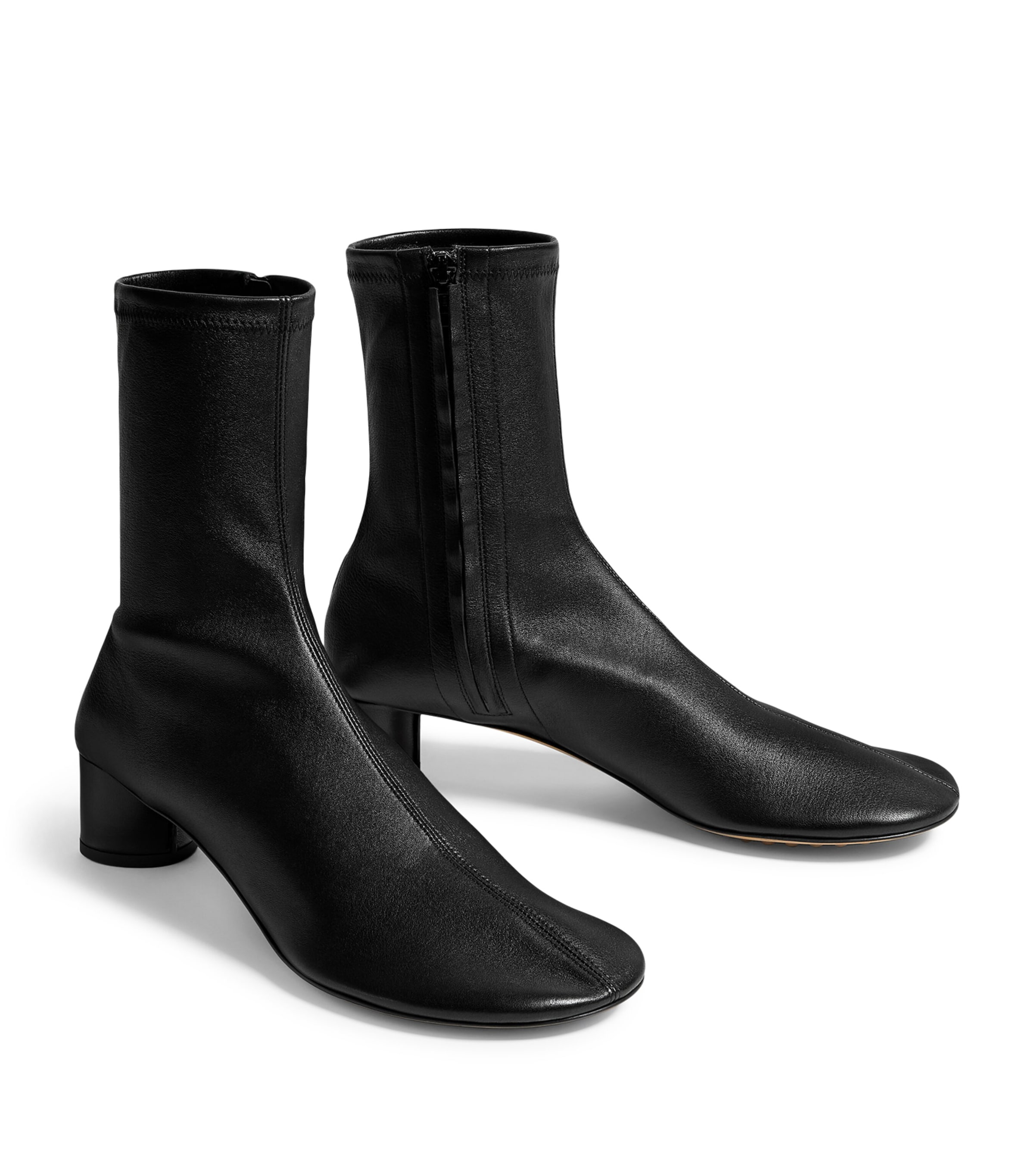 Bottega Veneta Leather Heeled Ankle Boots Image 1