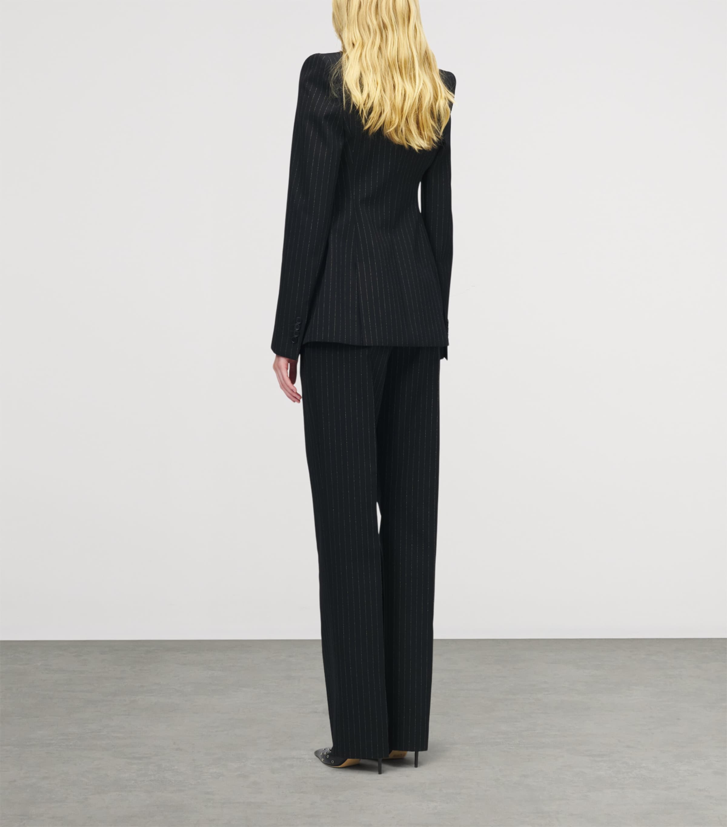 Wool Pinstripe Blazer 1389 Image 4