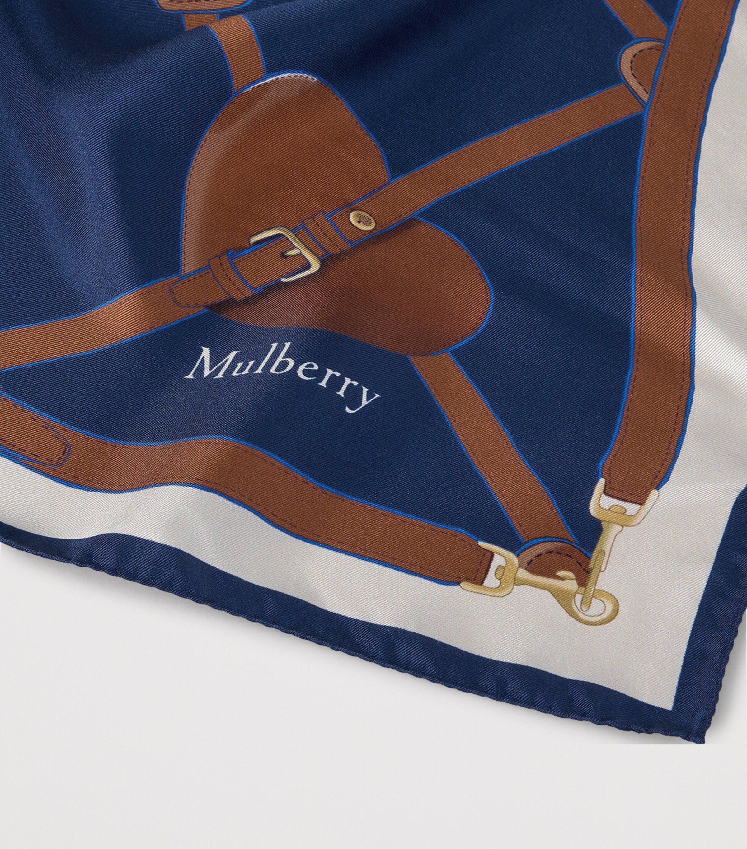 Silk Heart Scarf PIGMENT BLUE Image 2