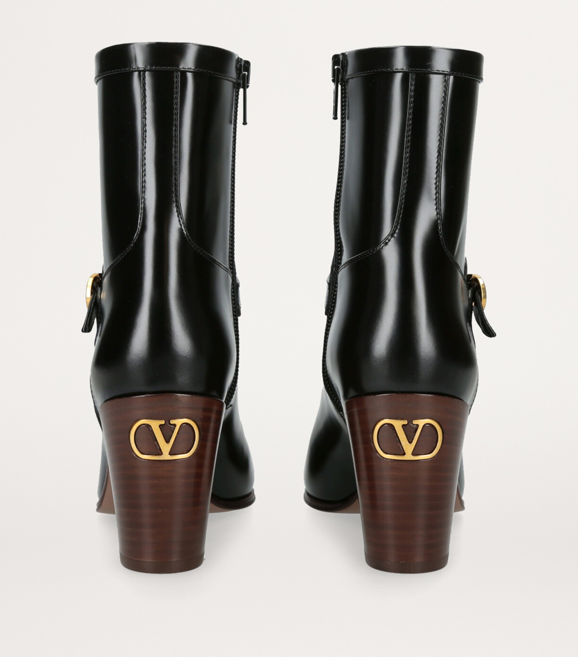 Valentino Garavani Black Leather Ankle Boots main image 1