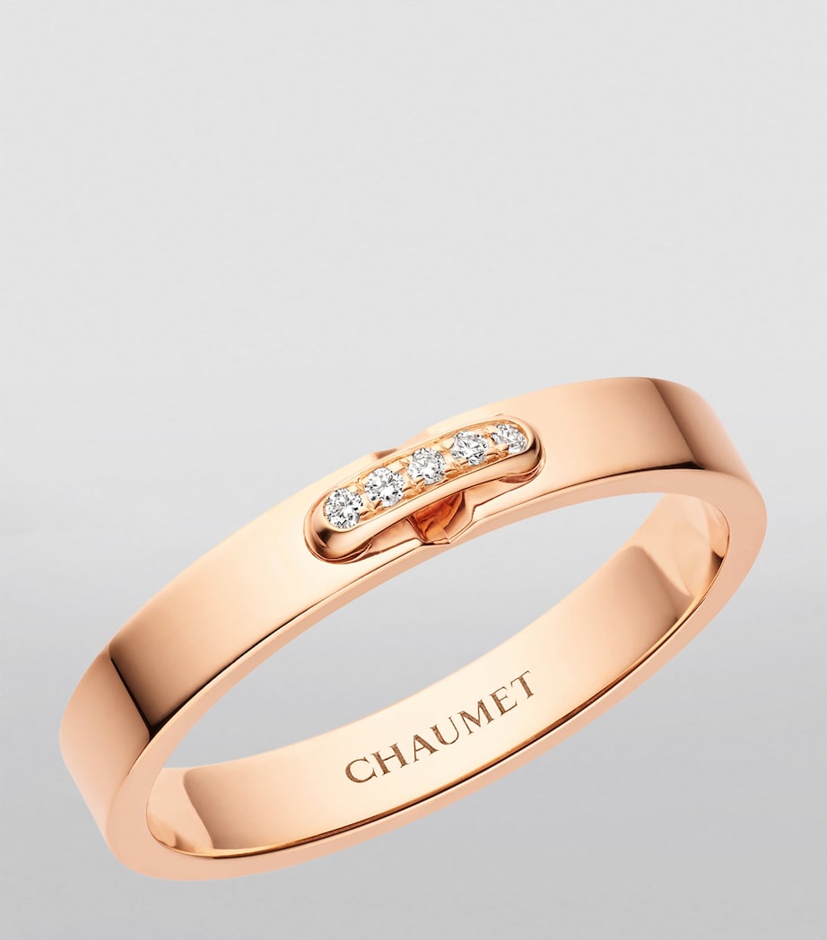 Rose Gold and Diamond Liens Évidence Ring PINK GOLD Image 2