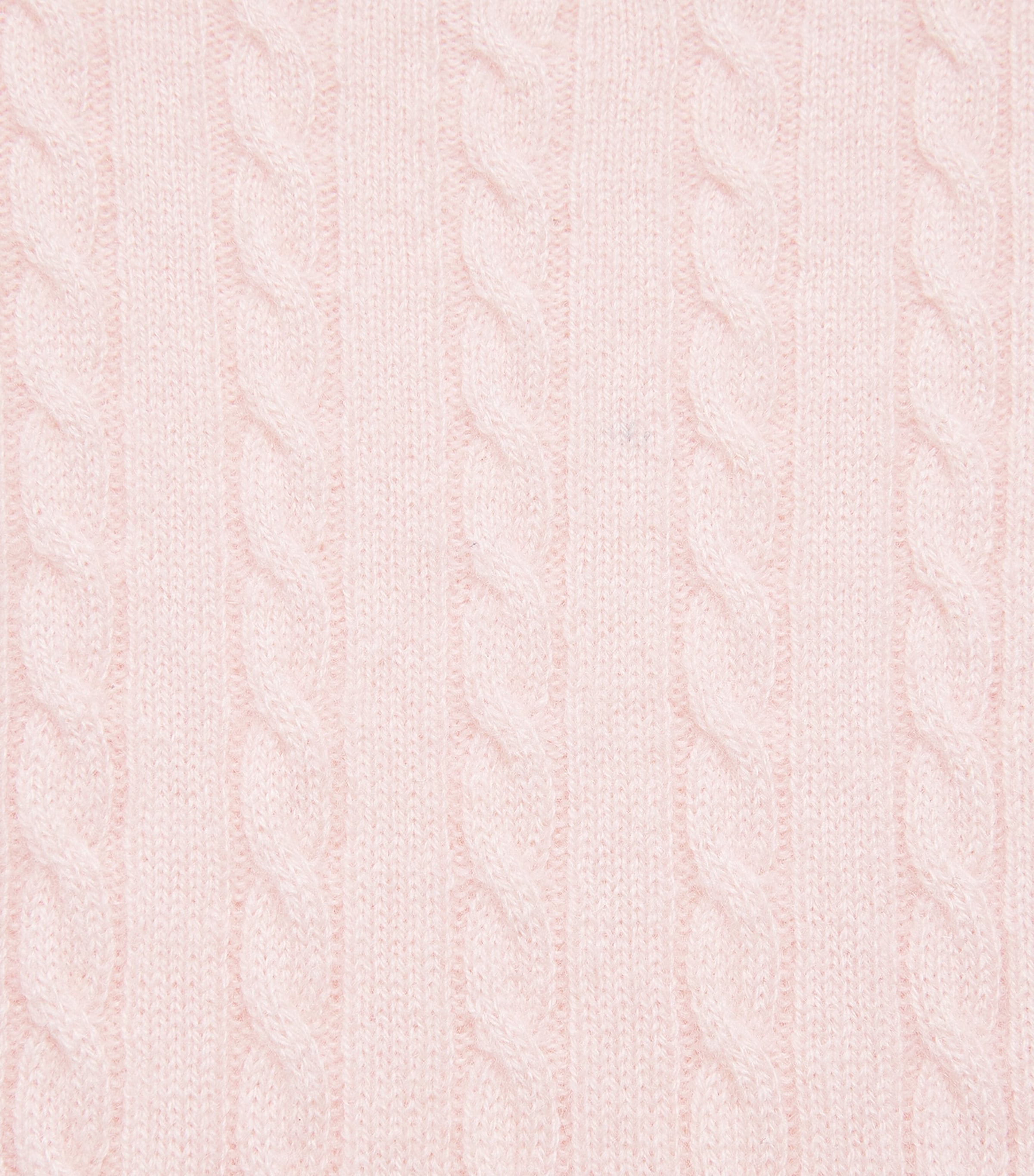 Purebaby Cashmere Cable-Knit Playsuit (0-3 Months) Pnpmel Pale Pnk Mlng Image 2