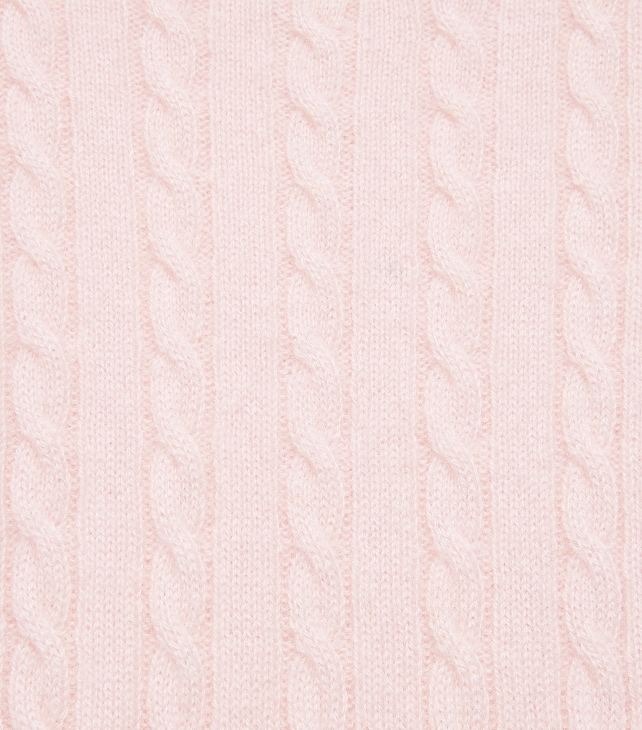 Purebaby Cashmere Cable-Knit Playsuit (0-3 Months) Pnpmel Pale Pnk Mlng Image 2
