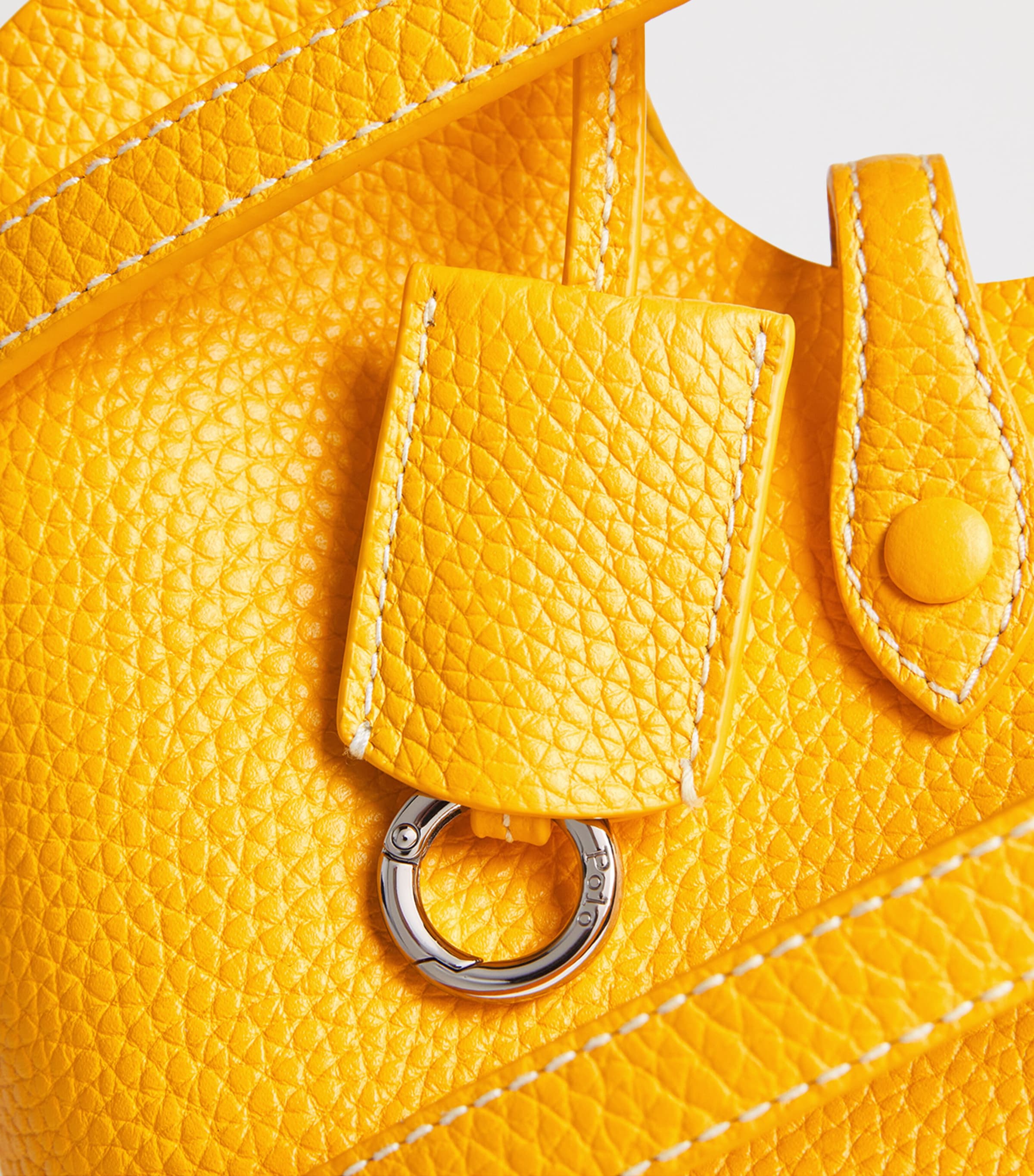 Leather Polo Play Cross-Body Bag CANARY YELLOW Image 4