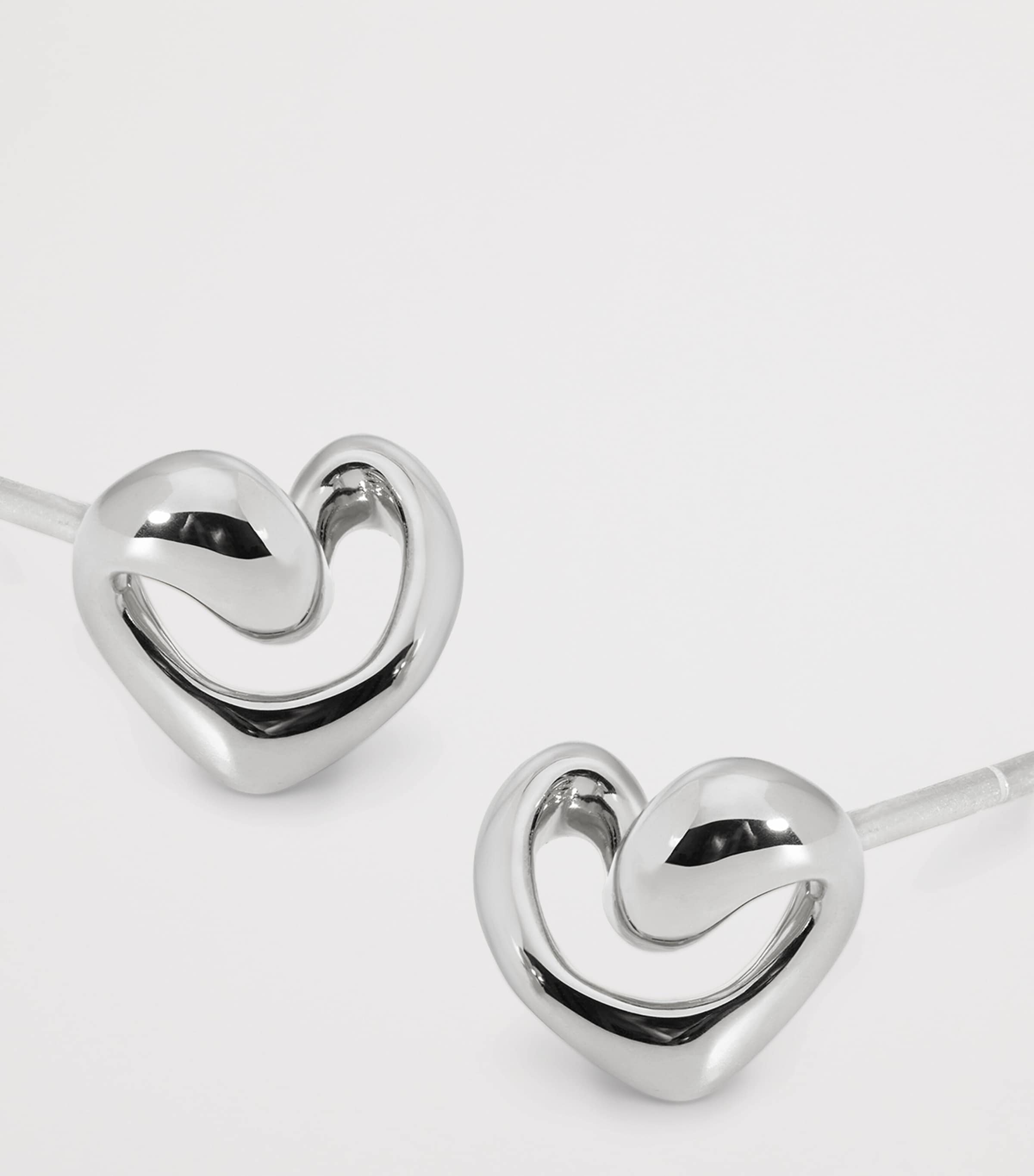 Monica Vinader Sterling Silver Infinity Hearts Studs — foto 3