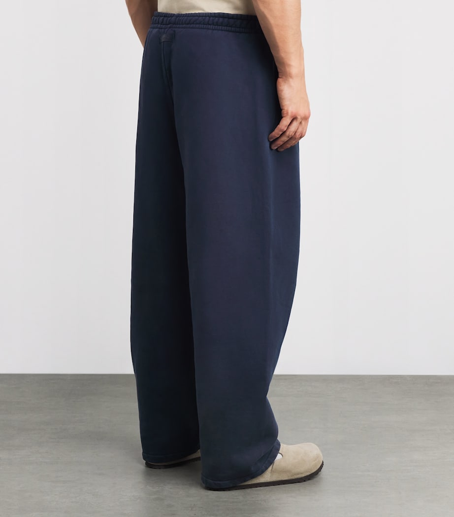 Cotton Fleece Cuffed Sweatpants NAVY Image 4