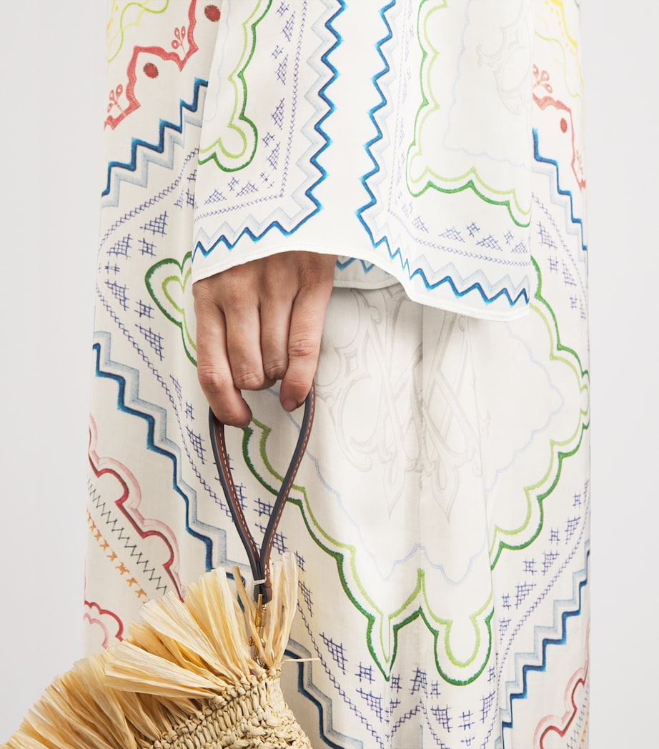 Mary Katrantzou Womens Collins Maxi Kaftan Blanchetto Image 3