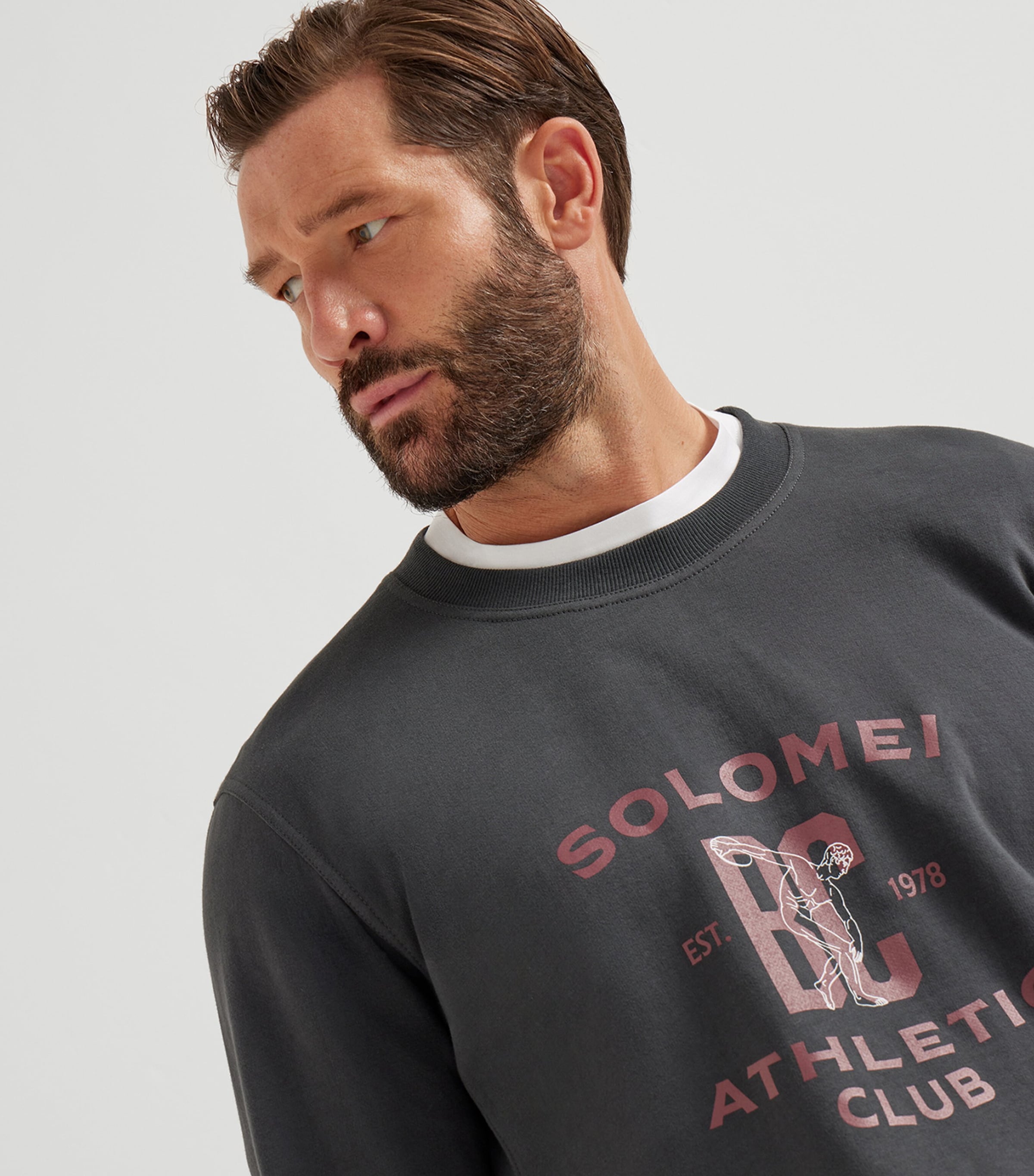 Cotton-Blend Graphic Sweatshirt C9653 Image 6