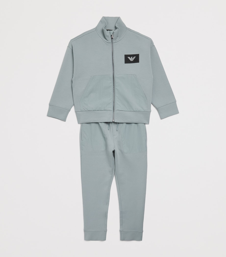 Cotton-Blend Logo Tracksuit (4-16 Years) U9212LEAD Image 3