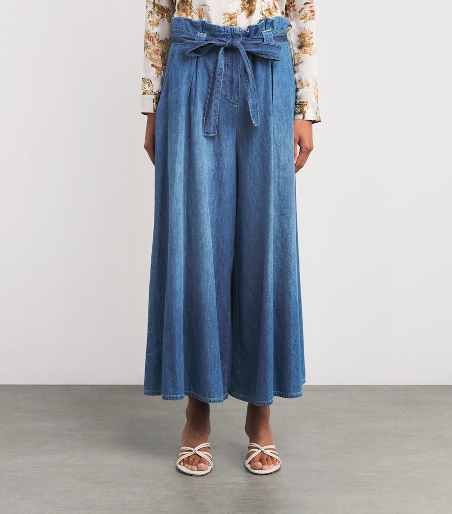 Belted Paperbag Wide-Leg Trousers STOK STOKES Image 3