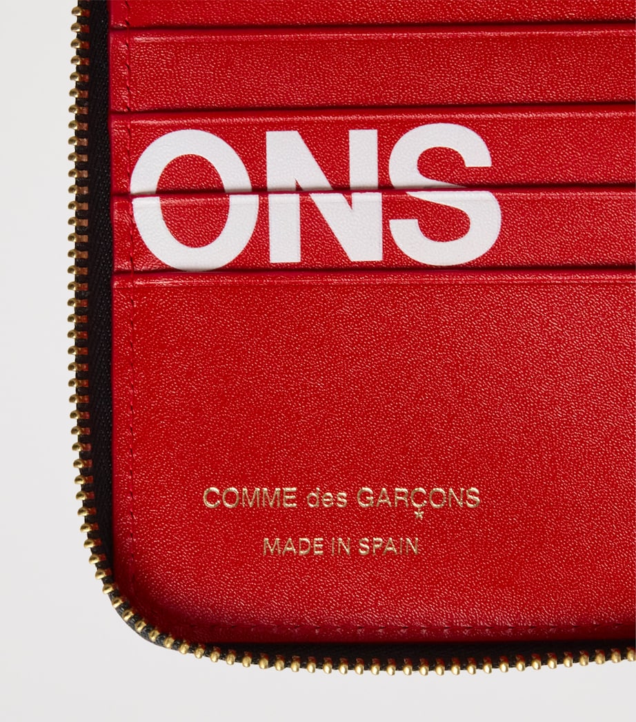 Extra Large Logo Zipped Wallet RED Image 4