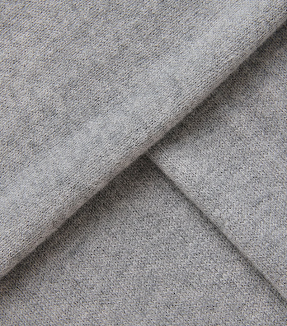 ÉTERNE Womens Cotton-Cashmere Lennox Sweater Grey Image 6