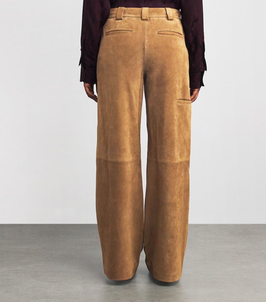 Suede Relaxed Trousers HAZELNUT SUEDE 222 Image 4
