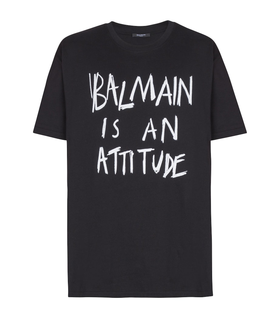 Cotton Logo T-Shirt EAB NOIR/BLANC Image 1