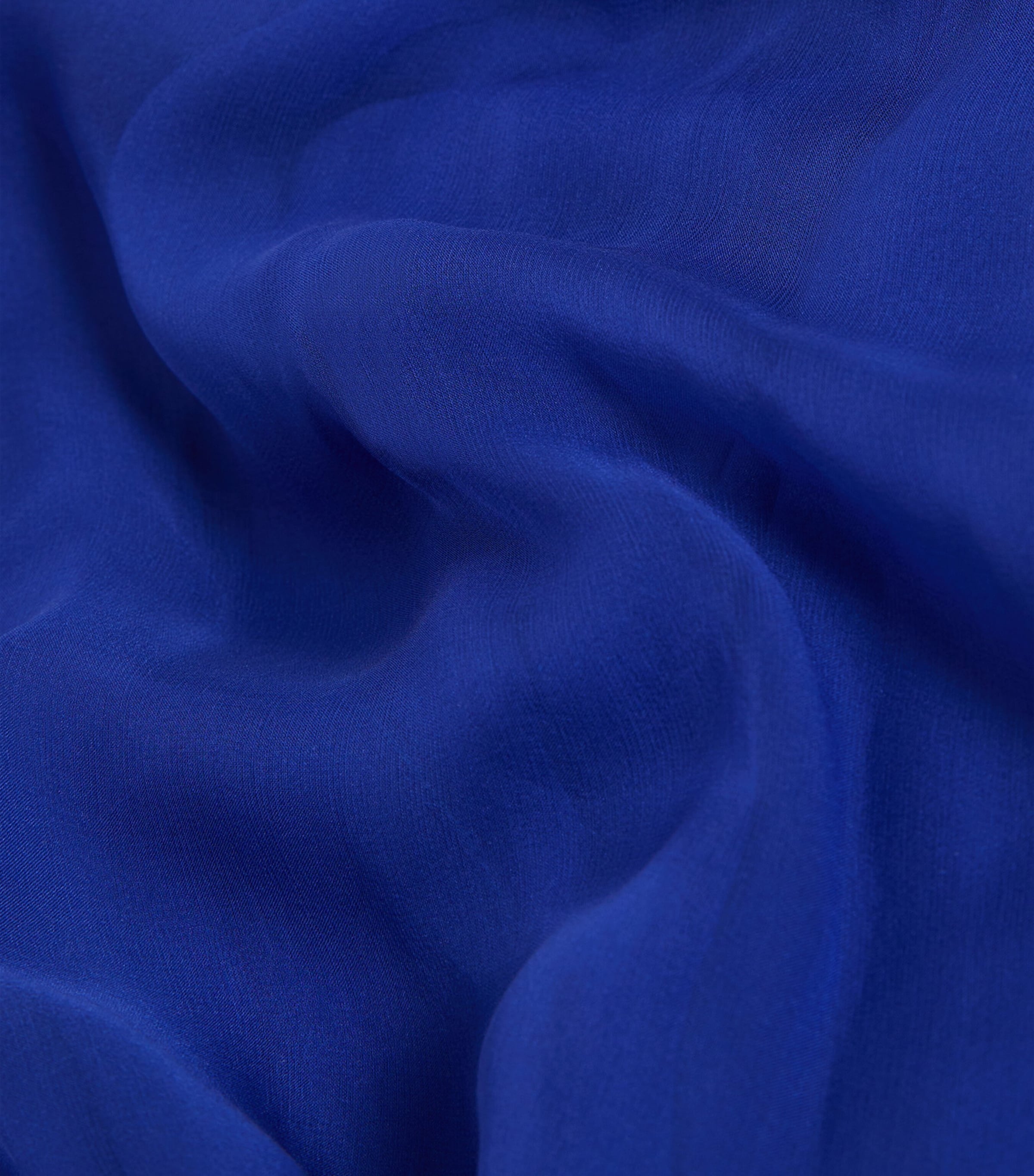 Silk Scarf CORNFLOWER BLUE Image 3
