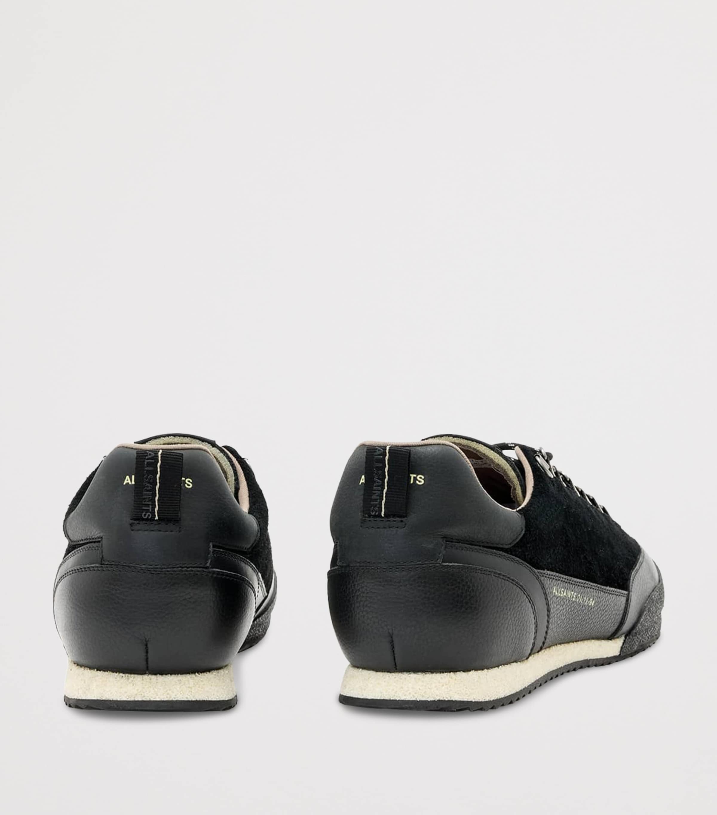 AllSaints Leather Harri Sneakers Black Image 5
