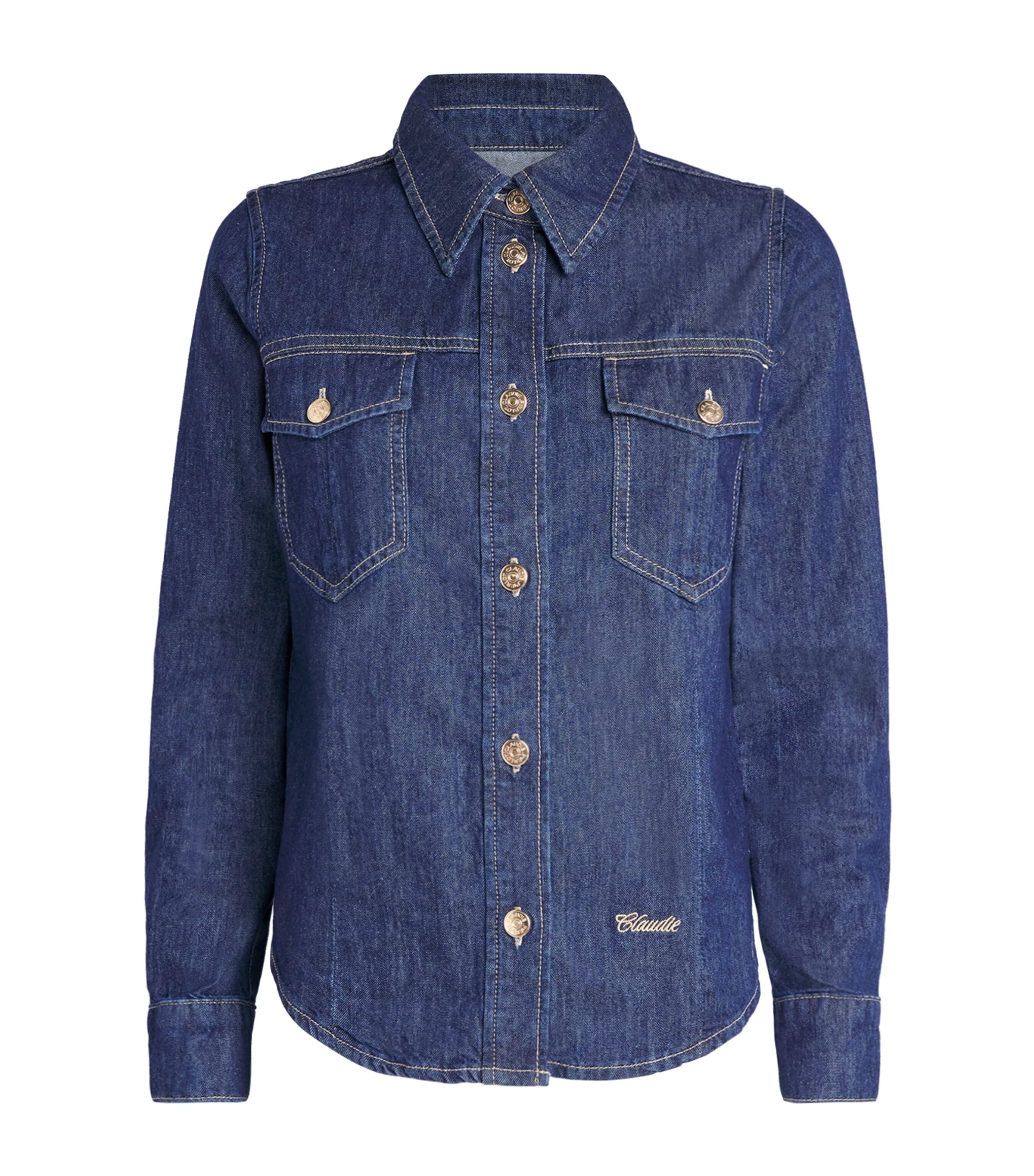 Claudie Pierlot Womens Denim Shirt Blue Denim Image 1