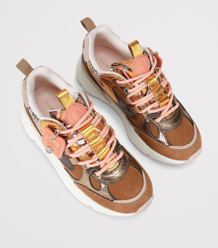 Kurt Geiger London Suede Kurt Runner Sneakers Brown/oth Image 4