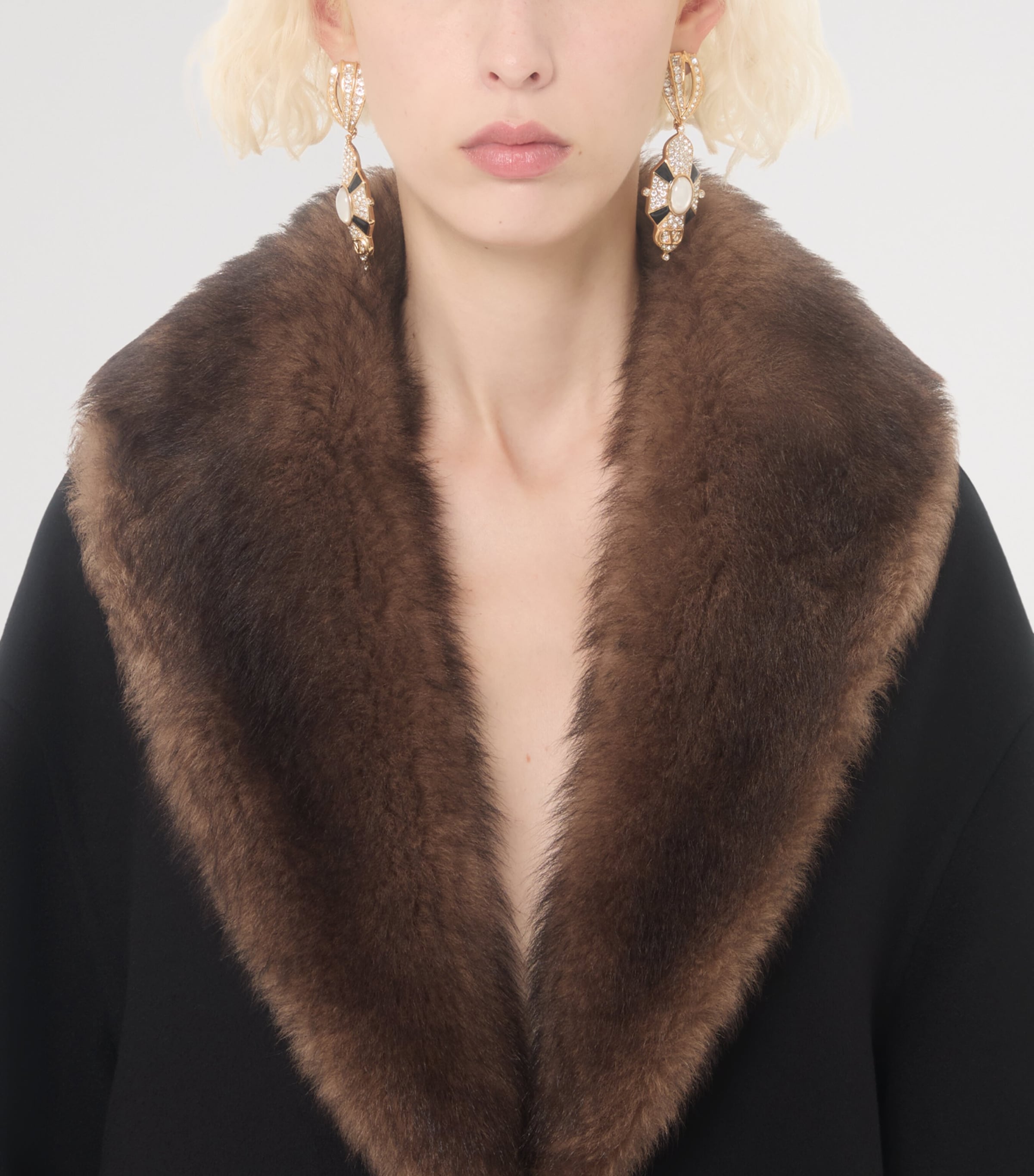 Wool-Cashmere Pea Coat 0NO Image 6