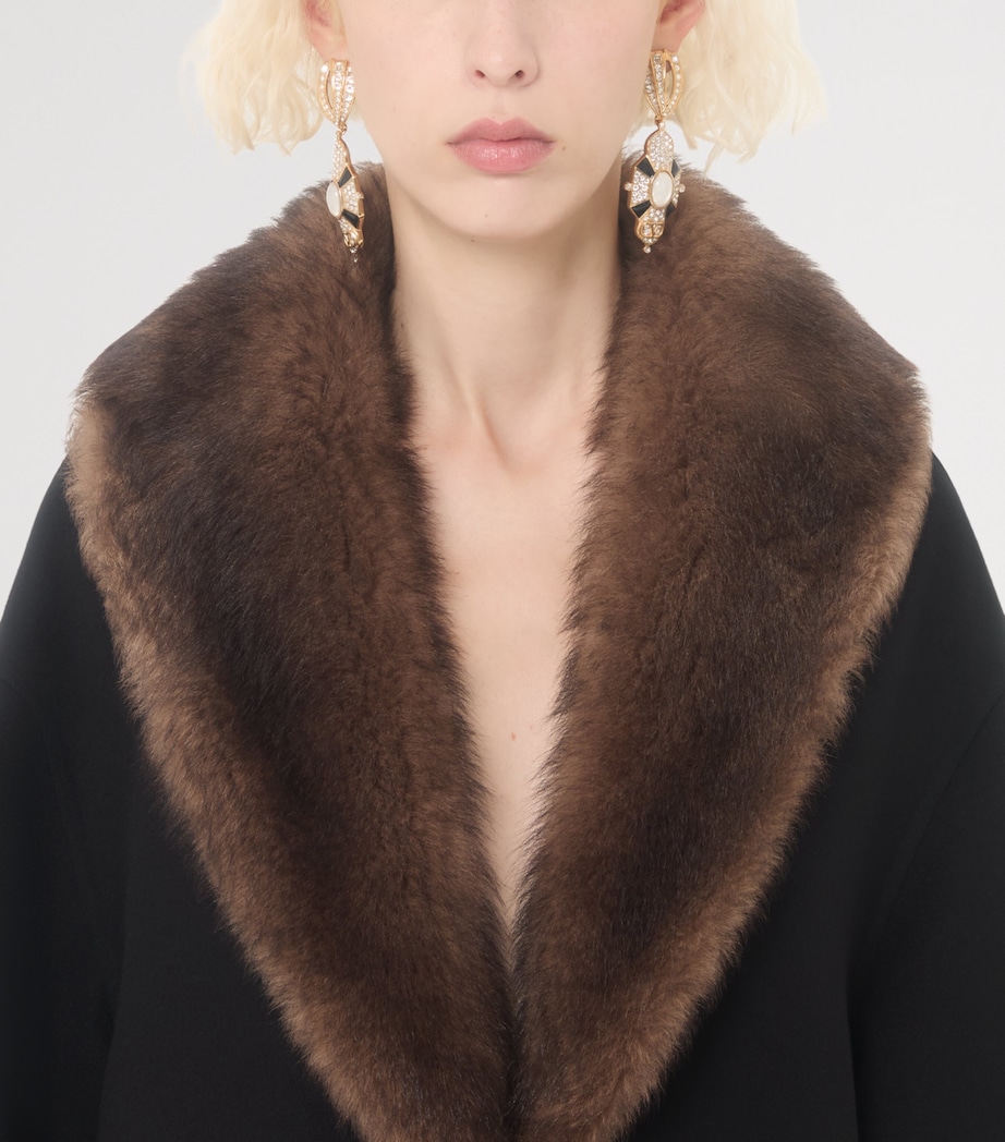 Wool-Cashmere Pea Coat 0NO Image 6