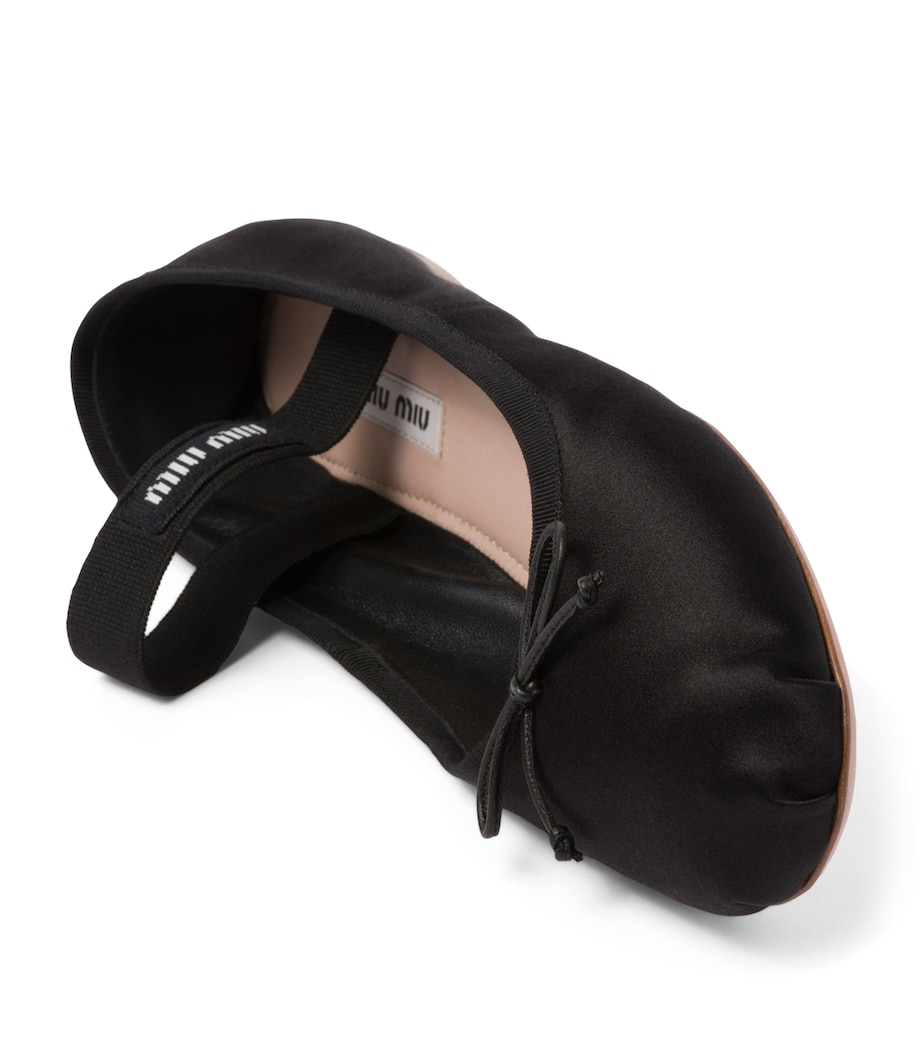 Satin Ballet Flats F0002 Image 5