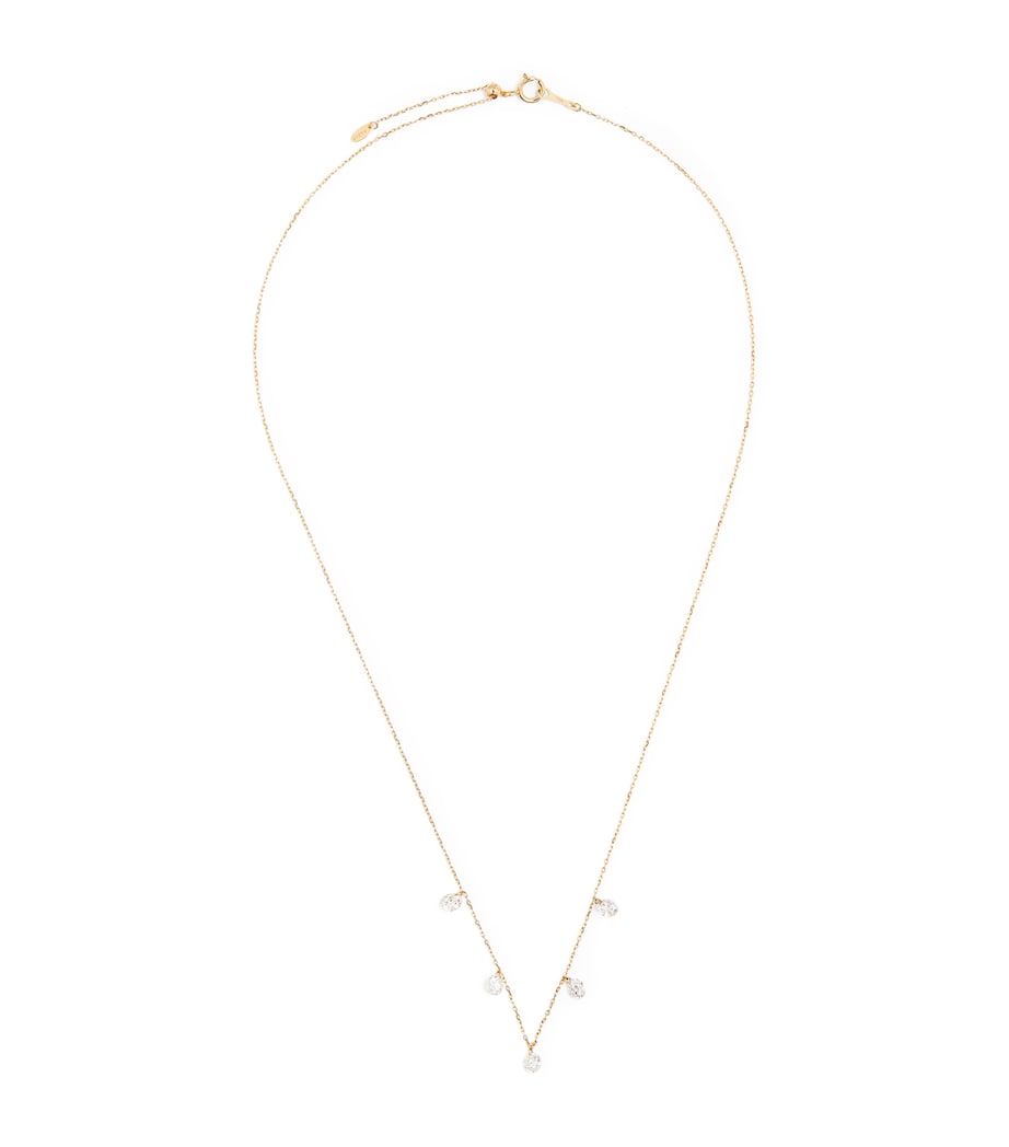 Yellow Gold and Diamond 5-Stone Danaé Necklace GOLD Image 1