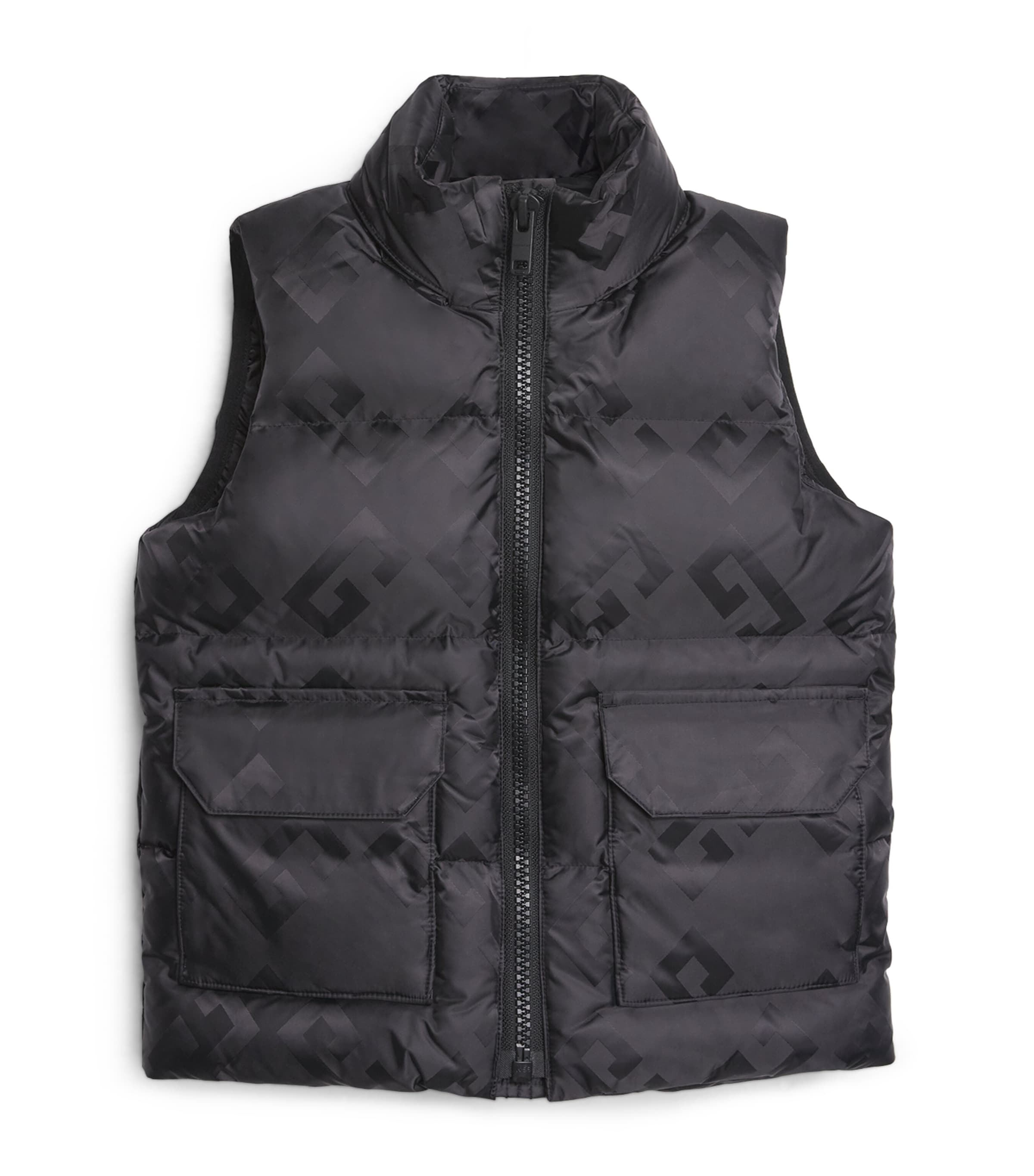 Padded Logo Gilet (4-12+ Years) BLACK Image 1
