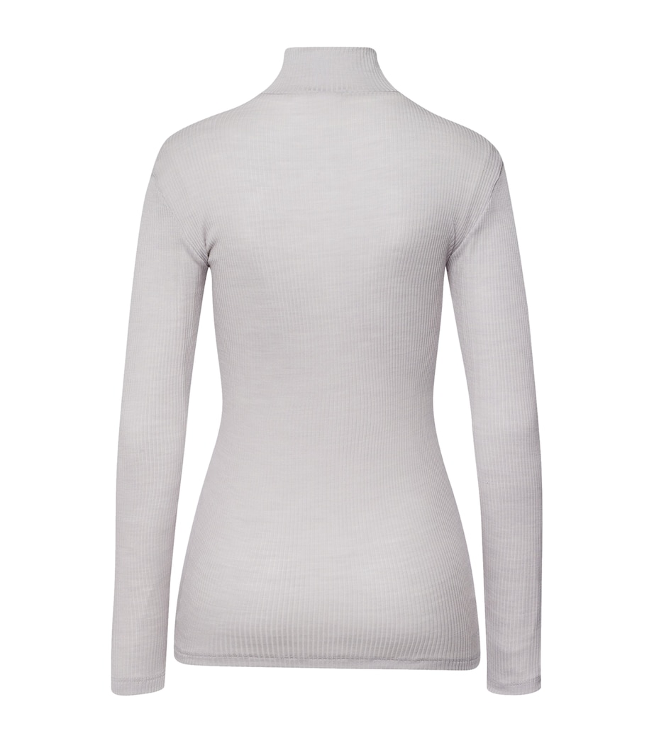 Wool-Silk Celeste T-Shirt SILVER VAPOR Image 2