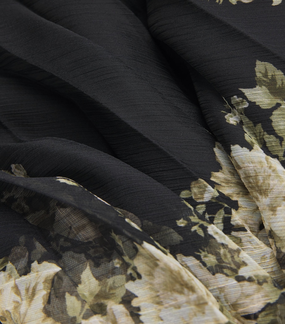 Floral Pleated Katz Maxi Skirt G078 FREE FALLING Image 5